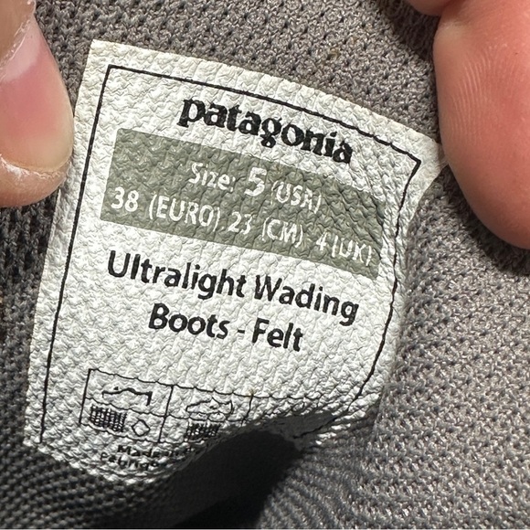 Patagonia Men’s Ultralight Wading Boots Soled Outdoor Fishing in Felt Size 5 main image 6